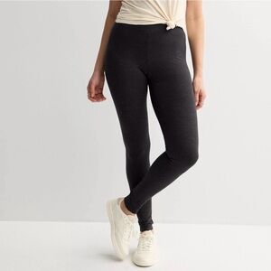 NWT Sonoma Women’s Mid Rise Charcoal Gray Leggings